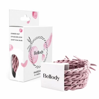 Hair Ties Pink - Bellody® (4 pieces - Mellow Rose)