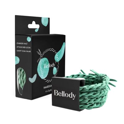 Hair Bands Turquoise - Bellody® (4 pieces - Euphoria)