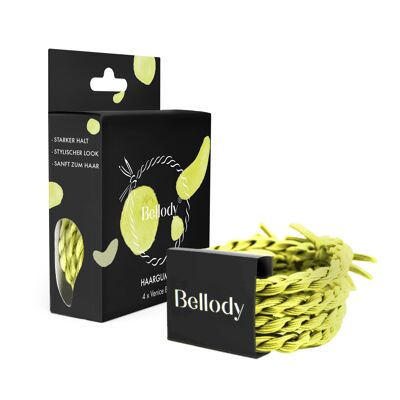 Gomas para el Cabello Amarillas - Bellody® (4 piezas - Venice Beach)