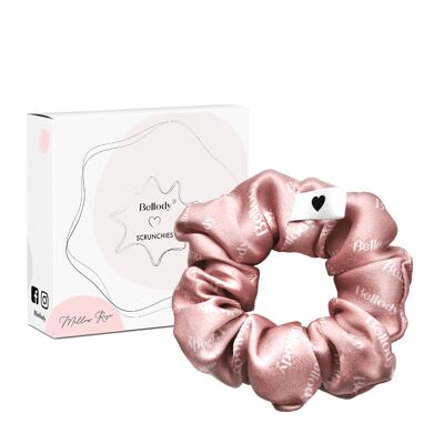 Goma para el pelo de seda rosa - Bellody® (1 pieza - Mellow Rose)