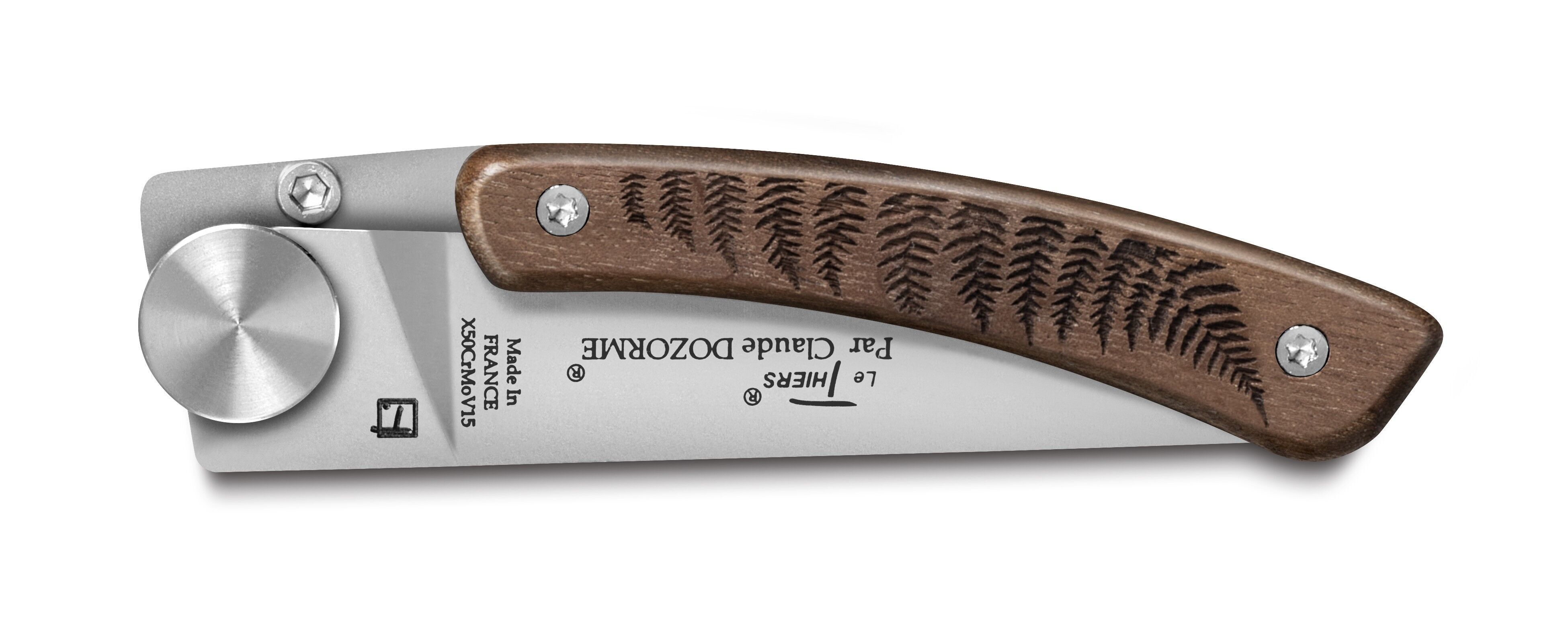 Liner Nature Taschenmesser Walnussgriff Farne