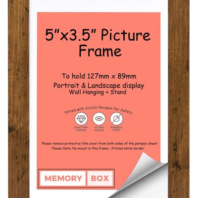 Wrapped MDF Picture/Photo/Poster INSTAGRAM SQUARE frame with Perspex Sheet - Moulding 30mm Wide and 15mm Deep - (38.1 x 38.1cm) White 15" x 15"