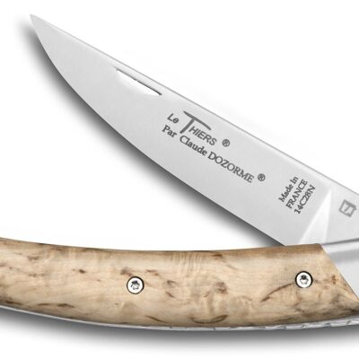 Coltello tascabile Le Thiers RLT manico in betulla nana