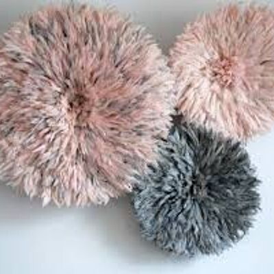 Set of 03 pink and gray juju hat