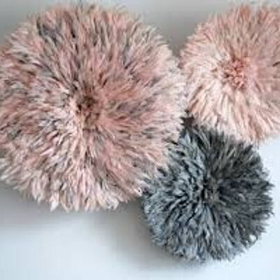 Set of 03 pink and gray juju hat