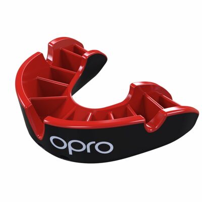 Gebitsbeschermer voor (vecht)sport OPRO | zilveren kwaliteit - Product Kleur: Rood / Blauw