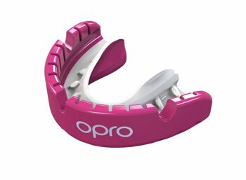 Protège-dents pour porteurs d'appareil dentaire OPRO | qualité or - Couleur du produit : Rouge/Perle 3