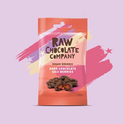 Chocolate Goji Berries 28g Snack Pack Vegan Organic