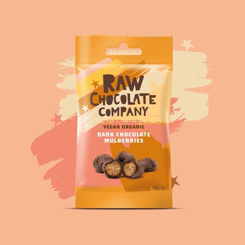 Chocolate Mulberries 28g Snack Pack Vegan Organic