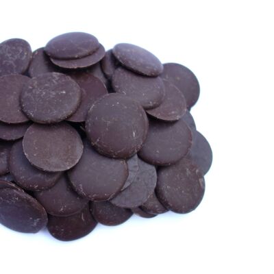 Botones de Chocolate 72% Menta Granel 10kg Vegano Ecológico