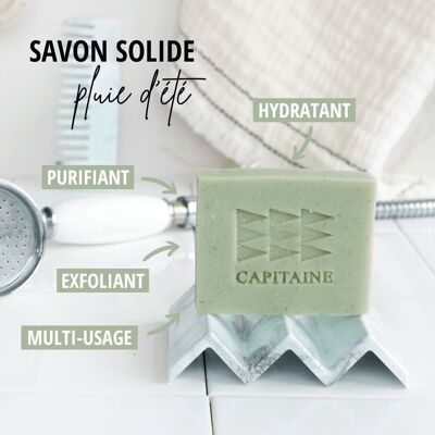 Organic Soap “Summer Rain” -E- Exfoliating - 100g - In case