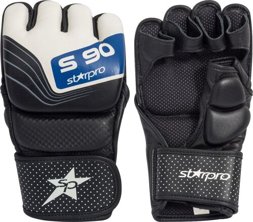 MMA-sparringhandschoenen Starpro S90 | zwart-wit-blauw - Product Kleur: Wit / Zwart / Blauw / Product Maat: M