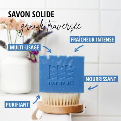 Organic Soap “Grande Traversée” -E- Energizing - 100g