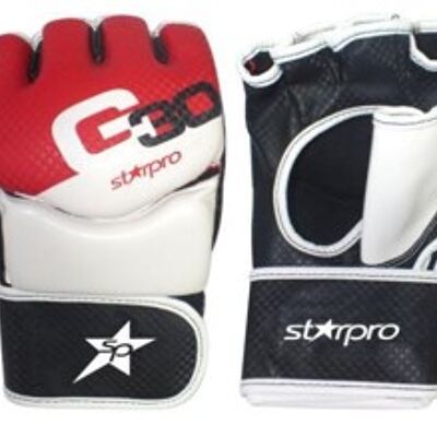 MMA-handschoen Starpro G30 | rood-zwart-wit - Product Kleur: Zwart / Rood / Wit / Product Maat: XL