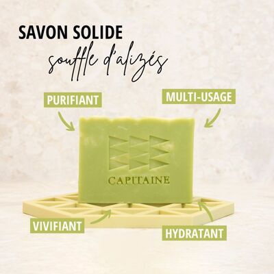 Organic soap “Souffle d’Alizes” -E- Moisturizing - 100g - In case