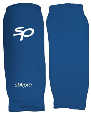 Protège-tibias élastiques Starpro SP | blanc, bleu ou rouge - Couleur du produit : Rouge / Taille du produit : XS 2