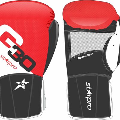 Bokszakhandschoenen Starpro G30 easy wear | rood-wit-zwart - Product Kleur: Wit / Zwart / Rood / Product Maat: Large