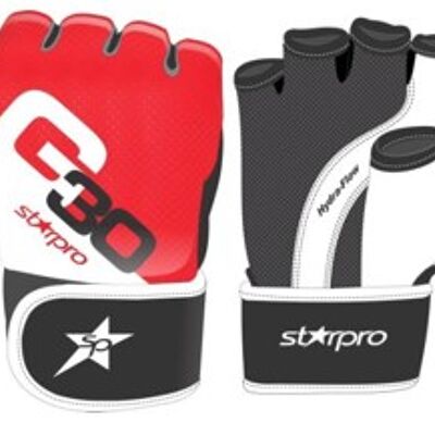 MMA-traininghandschoen Starpro G30 | rood-zwart-wit - Product Kleur: Wit / Zwart / Rood / Product Maat: L