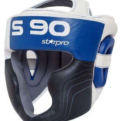 Hoofdbeschermer Super Pro Starpro S90 | zwart-wit-blauw - Product Kleur: Wit / Zwart / Blauw / Product Maat: L