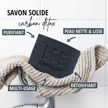 Savon Bio « Carbon Detox »-E - Purifiant - 100g 1