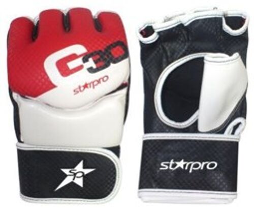 MMA-handschoen Starpro G30 | rood-zwart-wit - Product Kleur: Zwart / Rood / Wit / Product Maat: L
