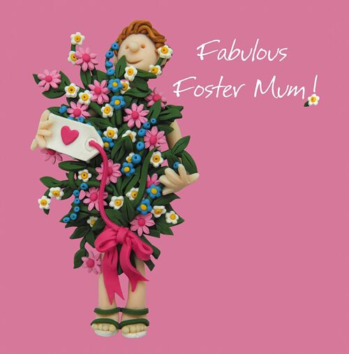 Fabulous Foster Mum blank card