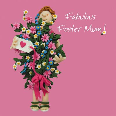Fabulosa tarjeta en blanco de Foster Mum