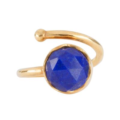 Gold Ring with Lapis