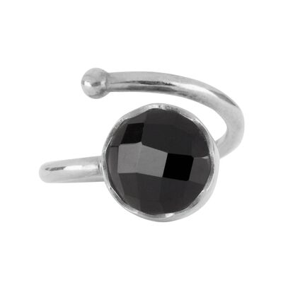 Silver Ring with Black onyx