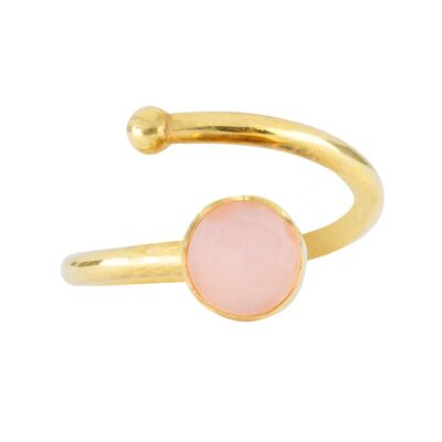 Gold KIDS Ring with Rosequartz