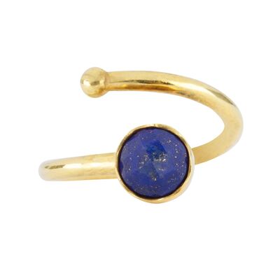 Gold KIDS Ring with Lapis Lazuli