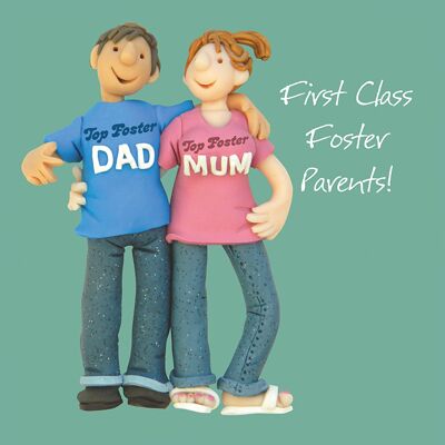 First Class foster parents blank card