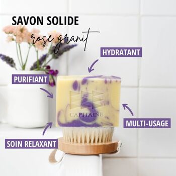 Savon Bio « Rose Granit » - Relaxant - Vrac 100g 1