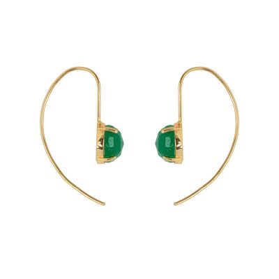 Sara earring Green Aventurine1