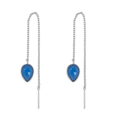 Yael earring Blue chalcedony