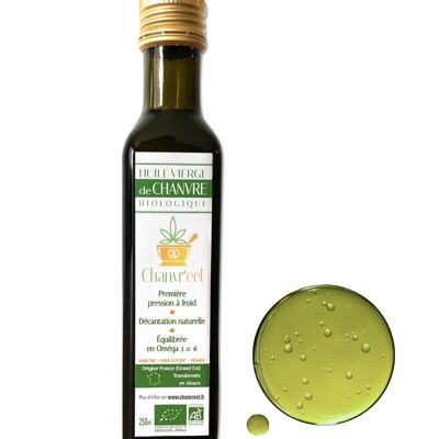 Alsace organic virgin hemp oil | 1st cold pressing