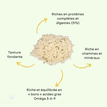 Graines Chanvre Décortiquées Bio Alsace | Protéines + Omégas 2