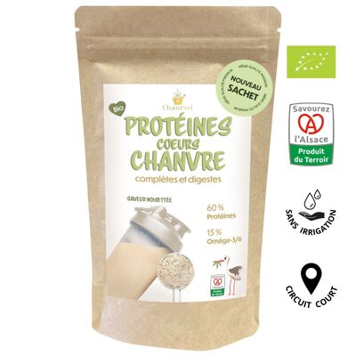 Protéines (60%) Complètes | Cœurs Chanvre Bio Alsace