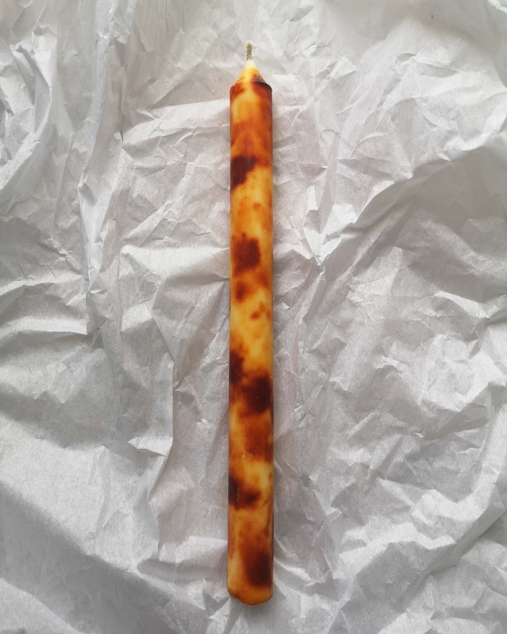 Candele Tie Dye Taper (arancione)