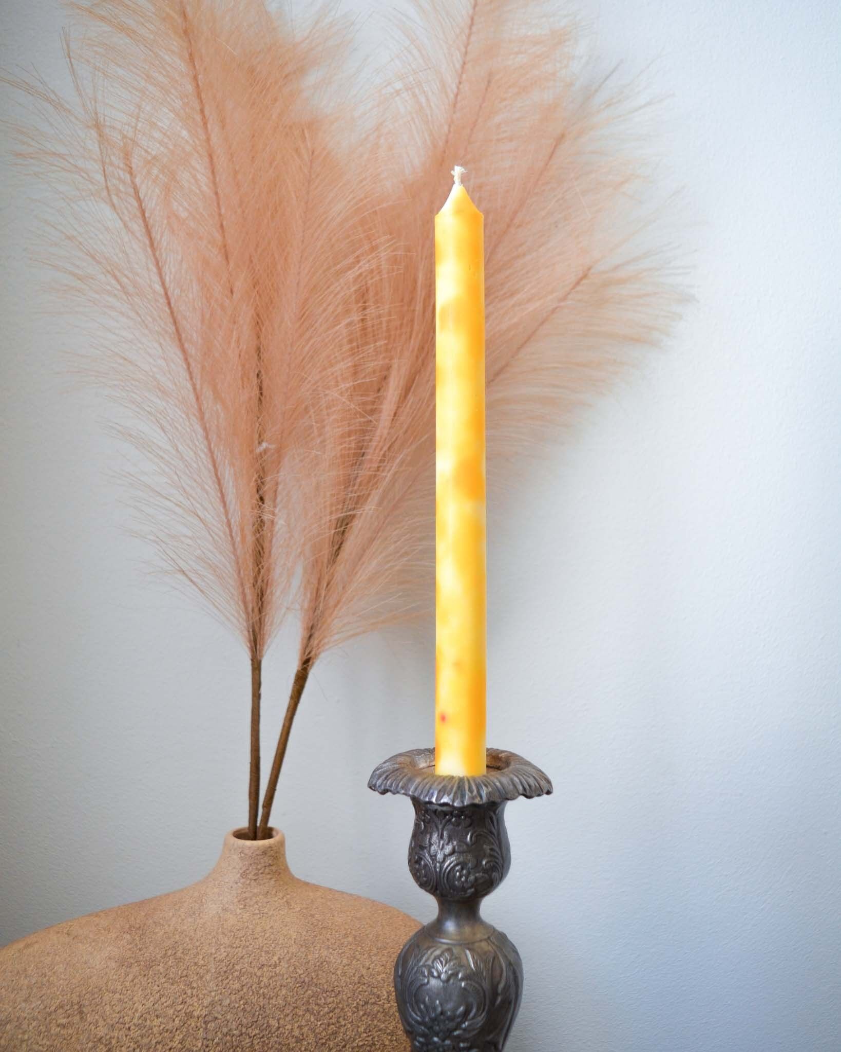 Candele Tie Dye Taper (Giallo)