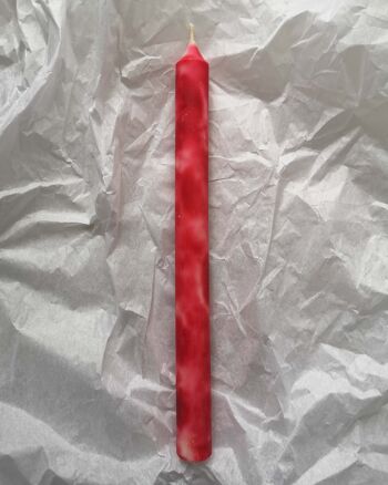 Bougies coniques Tie Dye (rouge) 2
