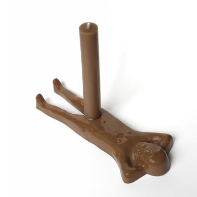 RELAXT GUY - candle holder - BROWN