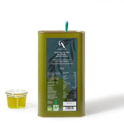 Huile d'olive biocyclique - 3 l