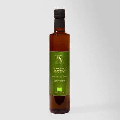 Olio extra vergine di oliva biologico raccolto precoce di Kalamata - 500 ml