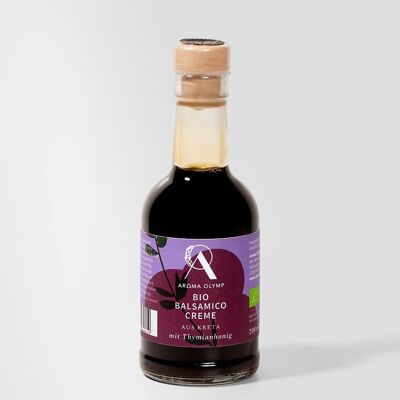 Organic balsamic cream - with thyme honey - 200 ml glass bottle