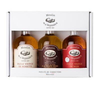 Coffret découverte 3 huiles Noix / Noisette / Truffe - 10cl