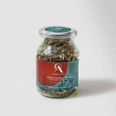 Greek Highlander - té de hierbas de montaña orgánico - 25 g en un vaso de depósito