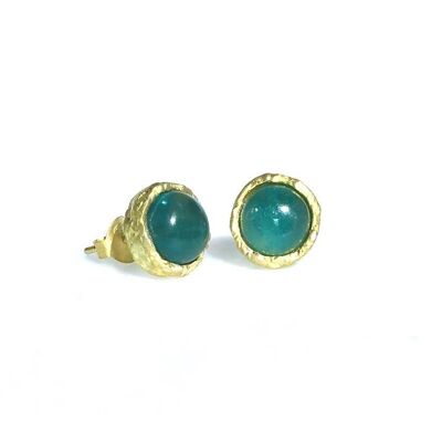 Small Green Apatite Studs