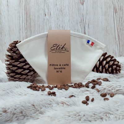 filtre à café lavable n°6 - Organic reusable coffee filter