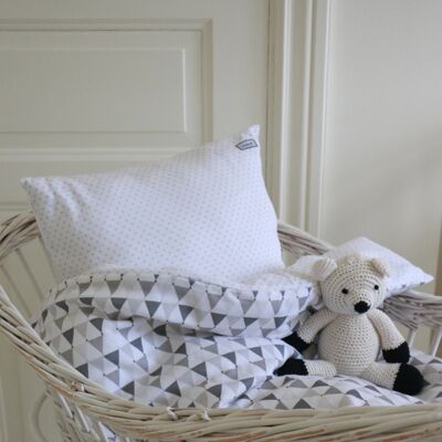 Littleheart Basket Bedding Confetti Grey